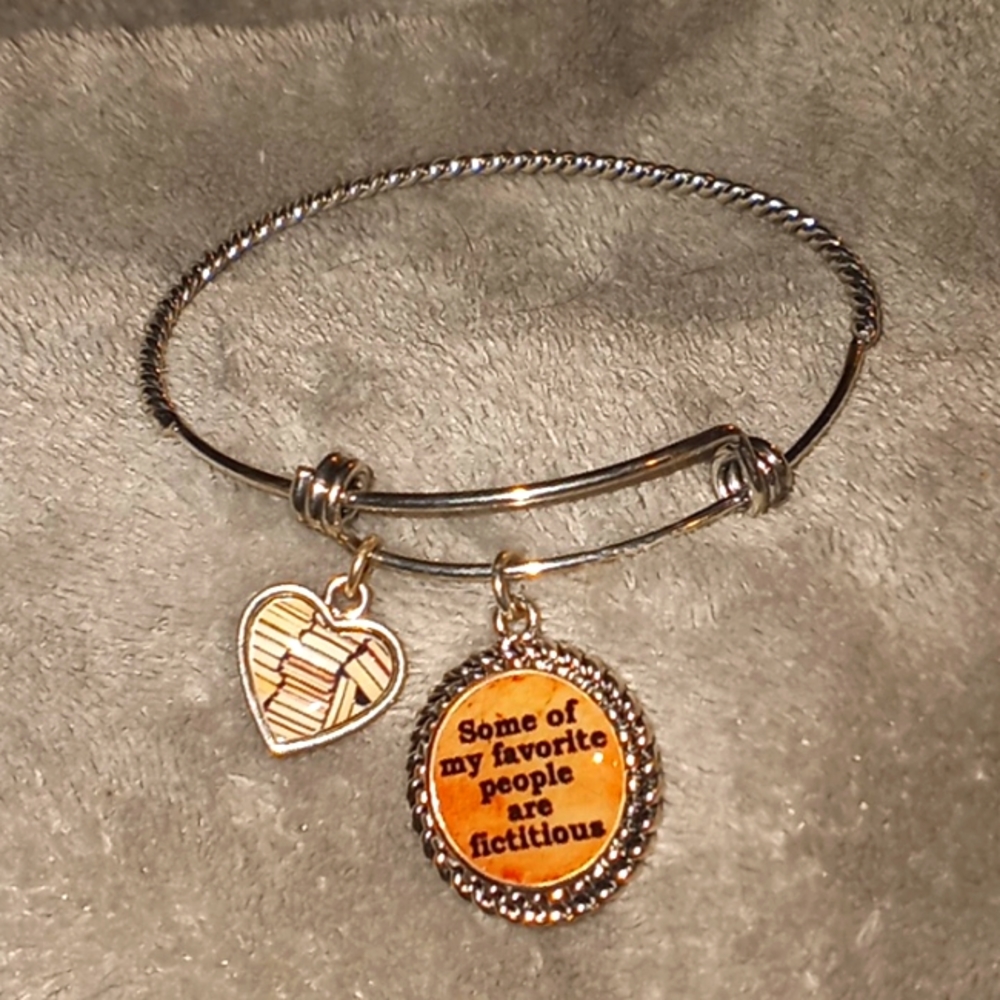 About Books Charm Bracelet
